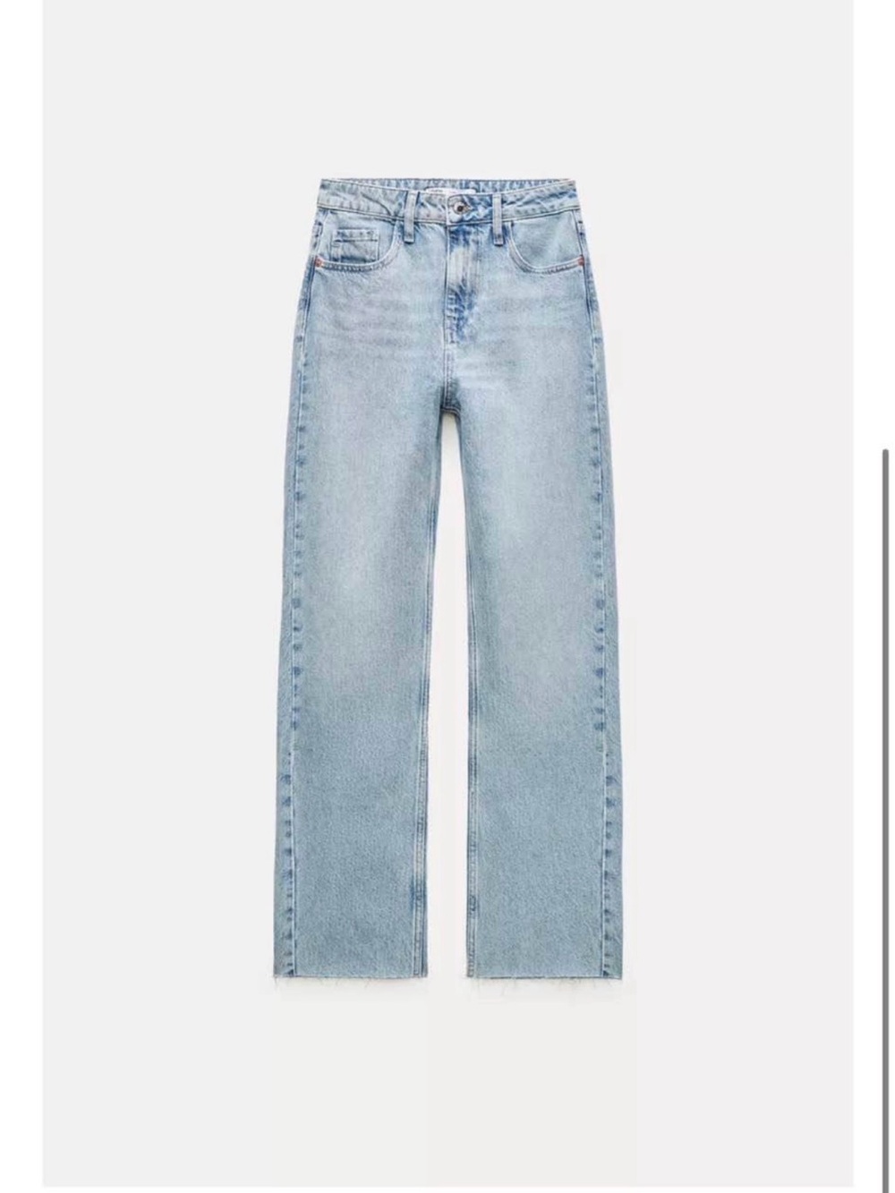 Zara High Rise Straight Z1975 straight leg jeans